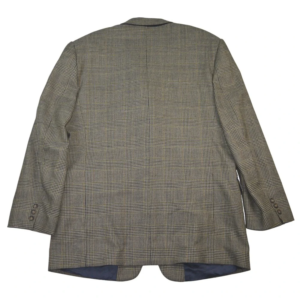 Todays Man Mens Size 42L Wool Plaid Blazer Sport Coat Jacket Made‎ in Italy
